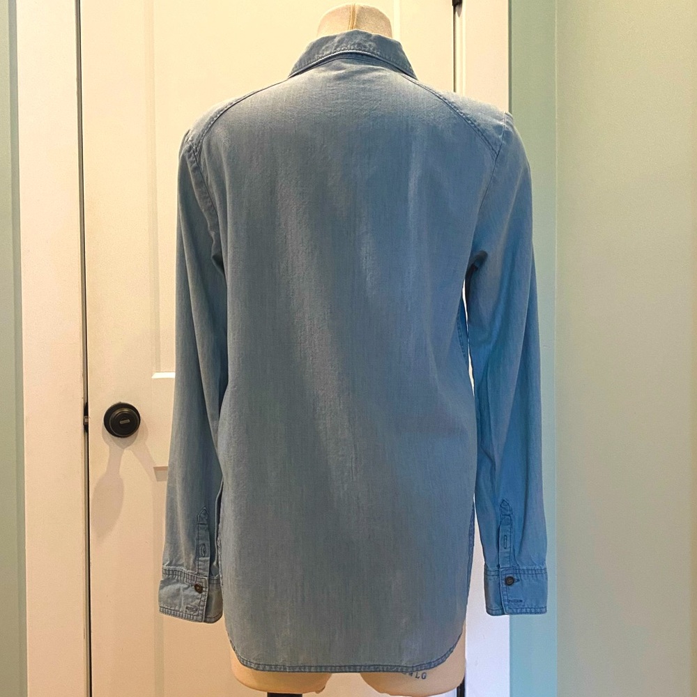 Paige Lightweight Chambray Button Down Shirt - Si… - image 6
